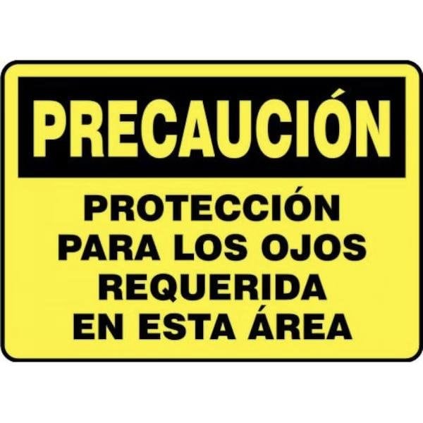 Accuform OSHA CAUTION Safety Sign EYE SHMPPE624XP SHMPPE624XP - main